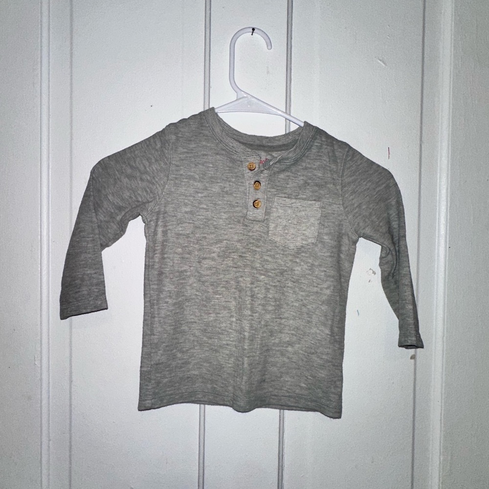 Cat & Jack Heather Gray Long Sleeve Tee